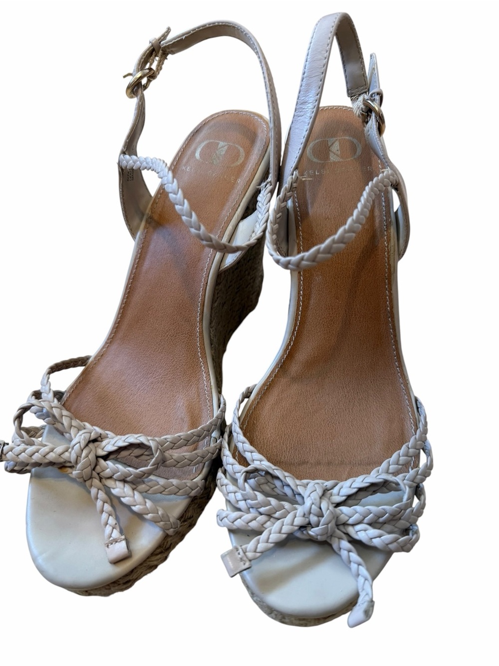 Kelsi Dagger Braided Espadrille Wedge Sandals - Beige - Picture 2 of 7